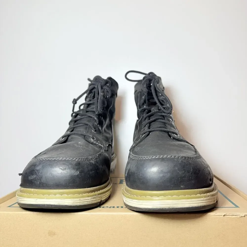 KEEN Utility Mens Size 14 San Jose Waterproof Work Boots Black Leather Steel Toe